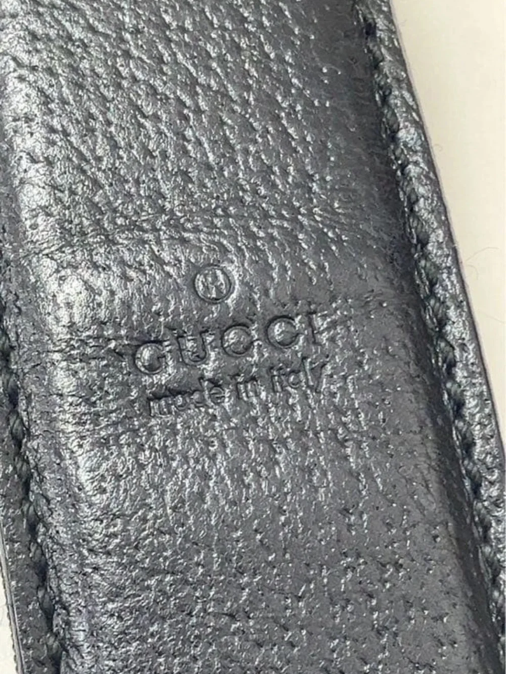 Gucci Black GG Canvas Messenger Shoulder Bag